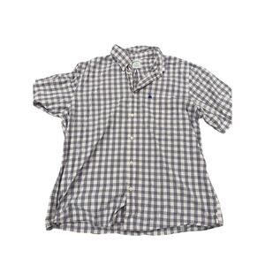 Brooks Brothers Short Sleeve Button-Up (Pink and Blue Plaid)